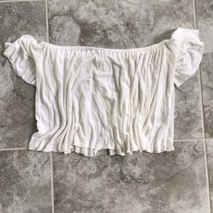 White off the shoulder top